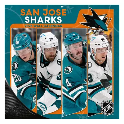 San Jose Sharks kalendář 2025 Wall Calendar