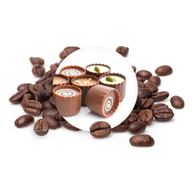 Belgické pralinky - zrnková káva bezkofeinová, 1000g