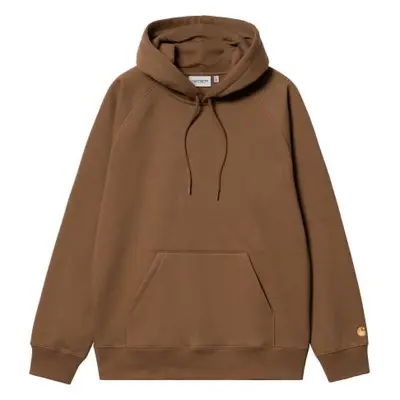 Mikina Carhartt Wip Hooded Chase - Hnědá