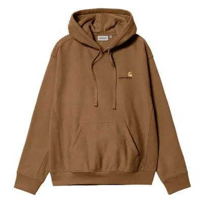 Mikina Carhartt Wip Hooded American Scri - Hnědá - Xxl