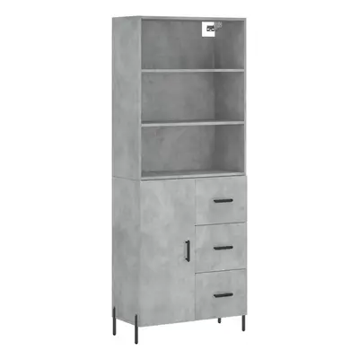 vidaXL SkĹ™Ă­Ĺ� highboard betonovÄ› ĹˇedĂˇ 69,5x34x180 cm kompozitnĂ­ dĹ™evo