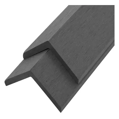 vidaXL Terasové rohové lišty 5 ks WPC 170 cm šedé