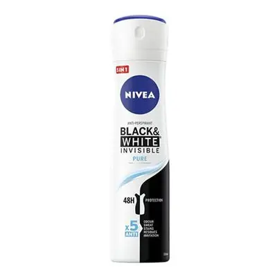 Nivea Antiperspirant ve spreji Black & White Invisible Pure 150 ml