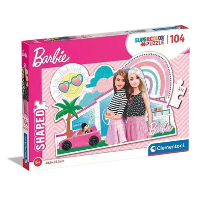 CLEMENTONI 27163 Obrysové puzzle Barbie 104 dílků