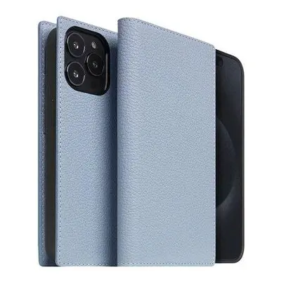 SLG Design puzdro D8 Magsafe Full Grain Leather pre iPhone 15 Pro Max - Powder Blue