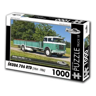 RETRO-AUTA Puzzle TRUCK č.18 Škoda 706 RTD (1964-1986) 1000 dílků