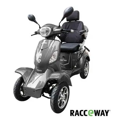 Elektrický čtyřkolový vozík RACCEWAY STRADA ELECTRIC SCOOTER, šedý lesk