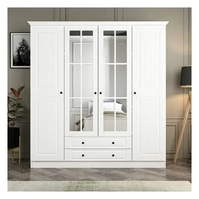 Hanah Home Wardrobe Kale - 4017 White