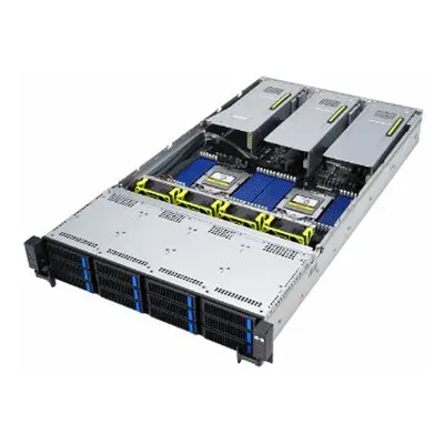 ASUS 2U server 2x SP5, 24x DDR5 ECC R, 24x 2,5NVMe/8xSATA/SAS, 2x 10Gb LAN, 2x 2600Wt, IPMI GPU,