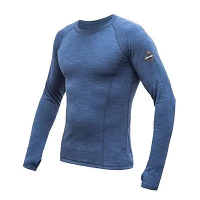 SENSOR MERINO BOLD pánské triko dl.rukáv cool blue velikost XL