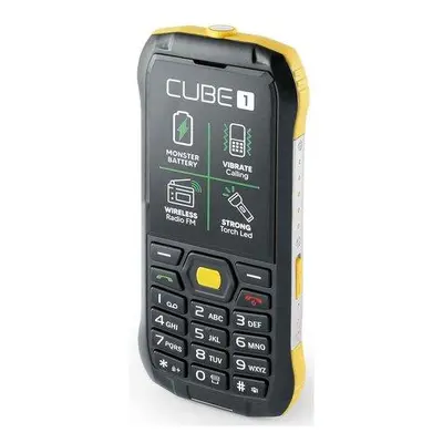 CUBE1 X200 odolný tlačítkový telefon žlutý