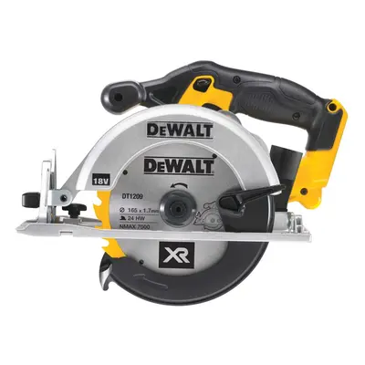 DCS391N DeWALT 18 VOLT AKU KOTOUČOVÁ PILA 165MM, 55M PROŘEZ, BEZ BATERIE A NABÍJEČKY, KARTONOVÁ 