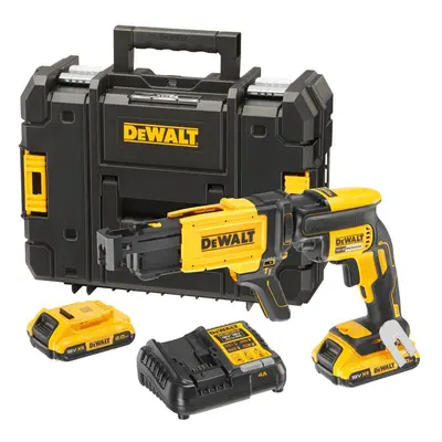 DCF620D2K DEWALT 18VOLT AKU BEZUHLÍKOVÝ ŠROUBOVÁK NA SÁDROKARTON, S PODAVAČEM VRUTŮ, 2  X 2,0Ah 