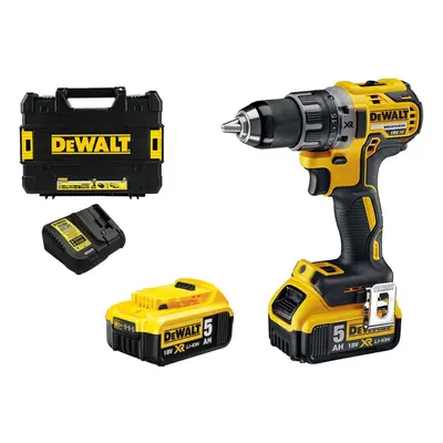 DCD791P2 DeWALT 18VOLT AKU BEZUHLÍKOVÁ VRTAČKA/ŠROUBOVÁK, 2X 5,0AH AKU XR LI-ION, NABÍJEČKA, KUF