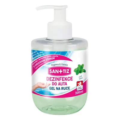 Dezinfekční gel na ruce / dezinfekce do auta Sanitiz 300ml - parfém máta