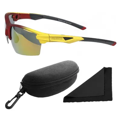 Brýle sluneční Polarized 255 - obroučky červené / skla červeno-zlatá zrcadlová / polarizační skl