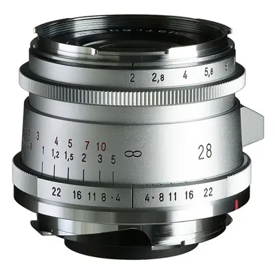 VOIGTLÄNDER 28 mm f/2 Ultron Vintage Line II asph. M-bajonet stříbrný