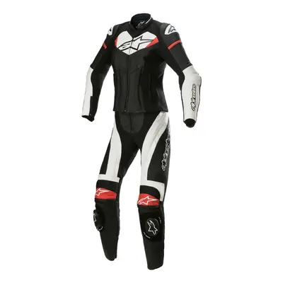 dvoudílná kombinéza STELLA GP PLUS 2, ALPINESTARS (černá/bílá/červená) 2025 Velikost/Provedení: