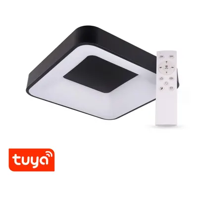 SMART Tuya LED svítidlo ZULU 48W CCT hranaté černé