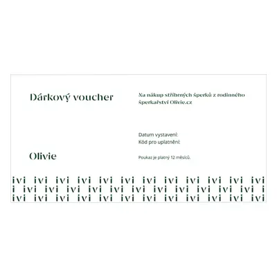 Olivie Dárkový poukaz elektronický Hodnota: 2000 Kč