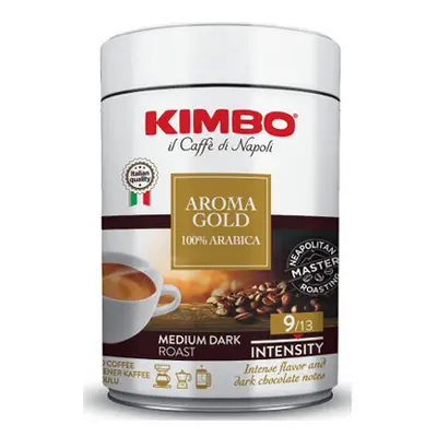 Kimbo Arabica mletá káva v plechu g