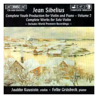 CD Jean Sibelius: Complete Youth Production For Violin And Piano, Volume 2