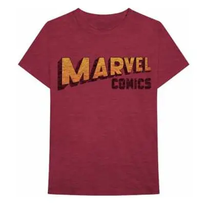 Tričko Warped Logo Marvel Comics  XXL