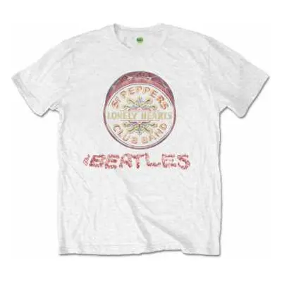 Tričko Flowers Logo The Beatles & Drum  XL