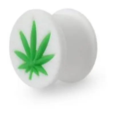 Silikonový plug do ucha - list (8 mm)