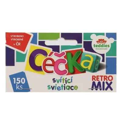 Česká výroba Céčka svítící 150 ks retro mix