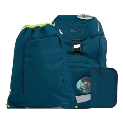 Ergobag Školní batoh prime Eco blue SET