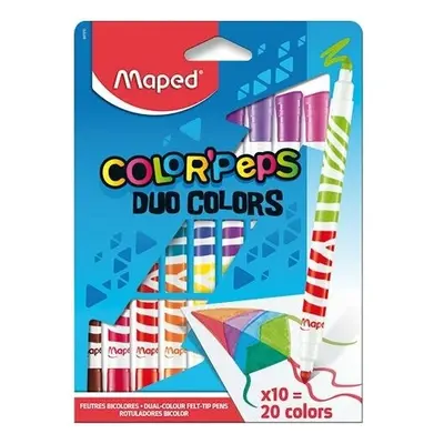 Maped Dětské fixy Maped Color'Peps Duo 20 barev oboustrané