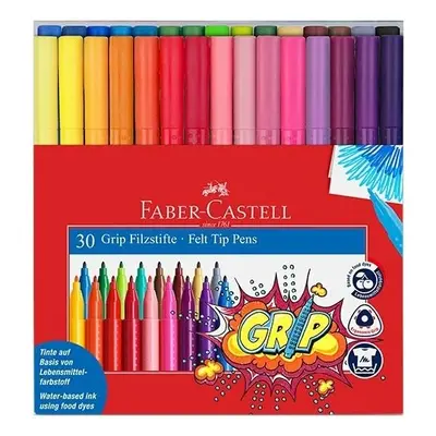 Faber-Castell Dětské fixy Faber-Castell Grip 30 barev