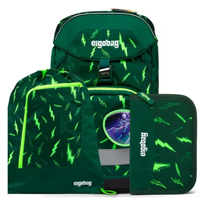 Ergobag Batoh do školy prime Fluo blesk 2023 SET