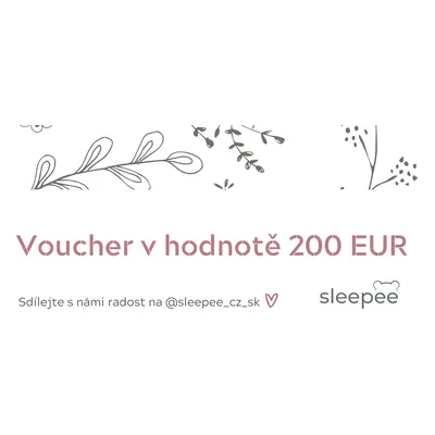 Sleepee Dárkový voucher v hodnotě 200 EUR