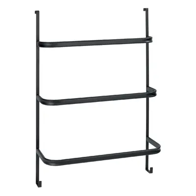 Černý samodržící věšák na ručníky Wenko Towel Holder Black, 21 x 54 cm