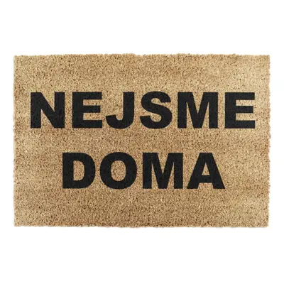 Rohožka z kokosového vlákna 40x60 cm Nejsme Doma – Artsy Doormats