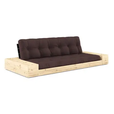 Tmavě hnědá rozkládací pohovka 244 cm Base – Karup Design