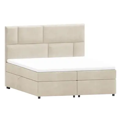 Béžová boxspring postel s úložným prostorem 160x200 cm Lola – Ropez