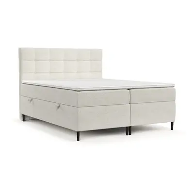 Krémová boxspring postel s úložným prostorem 140x200 cm Urbaneo – Maison de Rêve