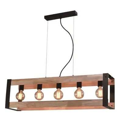 Černé závěsné svítidlo 20x90 cm Varna – Candellux Lighting