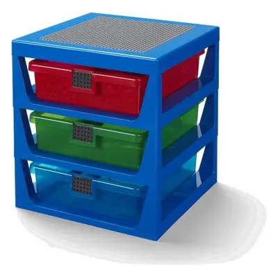 Modrý organizér se 3 zásuvkami LEGO® Storage