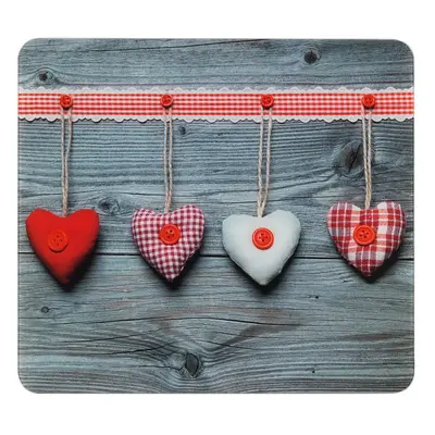 Kryt na zeď u sporáku z tvrzeného skla 50x56 cm Hearts – Wenko