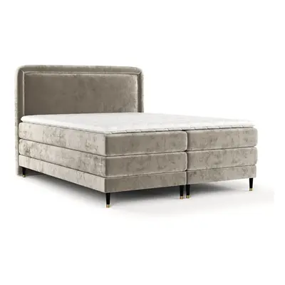 Světle hnědá boxspring postel 160x200 cm Dove – Maison de Rêve