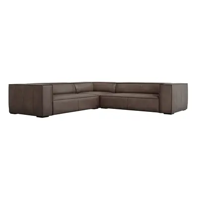 Hnědá kožená rohová pohovka (variabilní) Madame – Windsor & Co Sofas