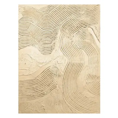 Ručně malovaný obraz 88x118 cm Metallic Champagne – Malerifabrikken