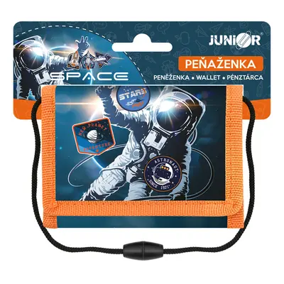 JUNIOR - Detská textilná peňaženka - Seria 6 - Space