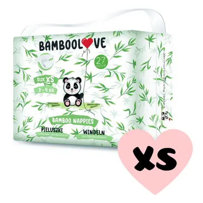 BAMBOOLOVE - Pleny jednorázové bambus vel. XS 2-4 kg 27 ks