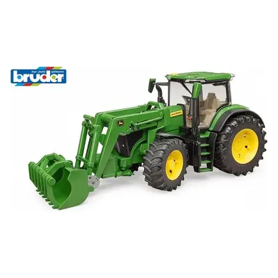 BRUDER - Farmer Traktor John Deere s předním nakladačem