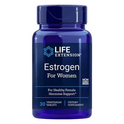 Life Extension Estrogen for Women, Estrogen pro Ženy, Menopauza, 30 rostlinných tablet